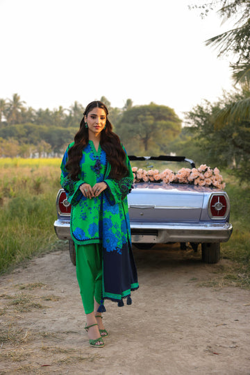 Alkaram Studio SS-06-24 Green Spring Summer Collection Online Shopping